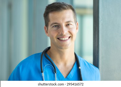 Close Up Portrait Of Health Care Worker In Office