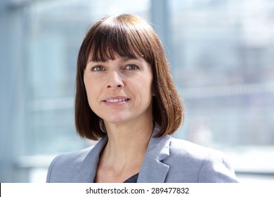 Close Up Portrait Of A Middle Aged Professional Business Woman 