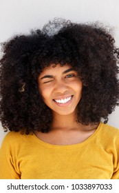 Close Portrait Pretty Young Black Woman Stock Photo 1033897033 ...