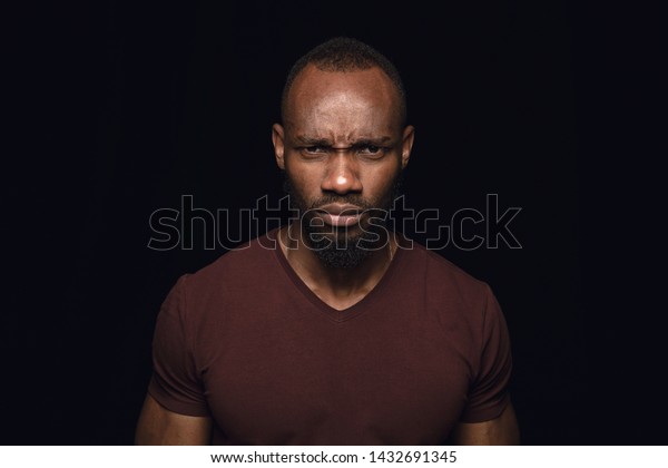 Close Portrait Young African Man Isolated Stock Photo 1432691345 ...