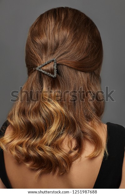Close Portrait Young Lady Brown Ombre Stock Photo Edit Now