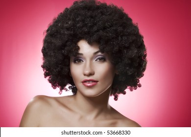 female afro wig