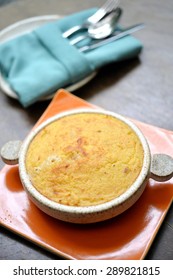 Close Up Pot Pie On Wood Table