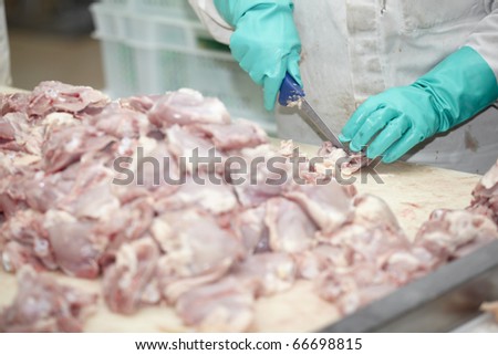 Image, Stock Photo meat processing Food Meat