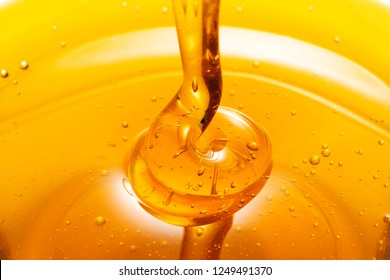 Close Up Of Pouring Honey