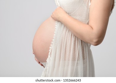 Close up of pregnant belly, Pregnant woman - Shutterstock ID 1352666243