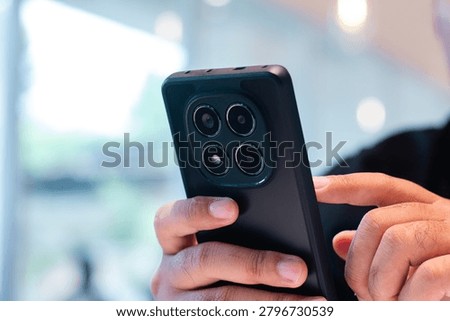 Close Up Premium Smartphone Camera Module and Mobile Technology