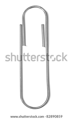 close up of a pushpin on white background with clipping path