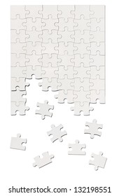 close up of a puzzle game parts