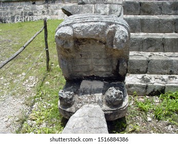 Close Up Of A Pyramid In Chichen Itza, Mexico