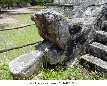 Close Up Of A Pyramid In Chichen Itza, Mexico