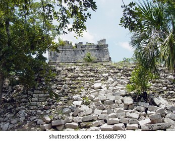 Close Up Of A Pyramid In Chichen Itza, Mexico