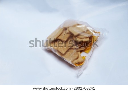 Close Up of Raw Chips Isolated on White Background with Crispy Snack Texture Detail Scene