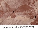 Close up of raw clay texture background. Color of year 2025 Mocha Mousse Pottery ceramics background for ceramist shop, market or workshop. Macro photography of mixture of clays in the nerikomi style.