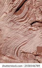 Close up of raw clay texture background. Color of year 2025 Mocha Mousse Pottery ceramics background for ceramist shop, market or workshop. Macro photography of mixture of clays in the nerikomi style.