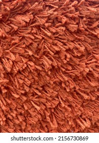 Close Up Of Red Brown Carpet Fringe