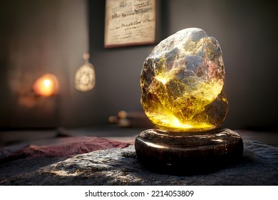 Close Up Of Red Magic Philosopher Stone