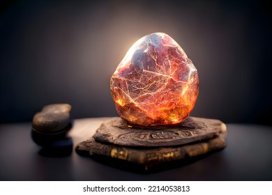 Close up of red magic Philosopher Stone