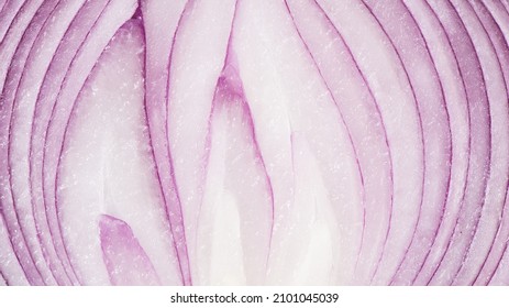 Close Up Of Red Onion Texture Background