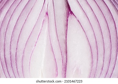 Close Up Of Red Onion Texture Background