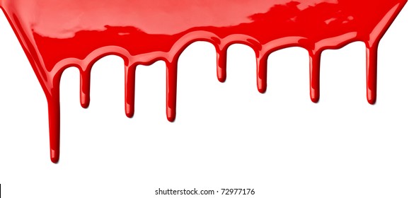 Close Red Paint Leaking On White Stock Photo 72977176 | Shutterstock