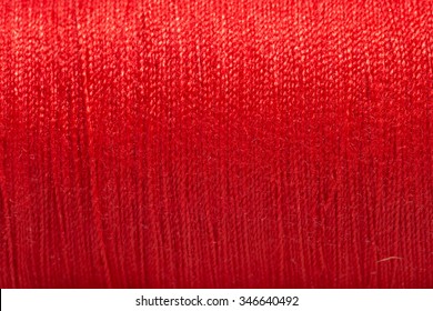 Close Up Red Thread Texture.
