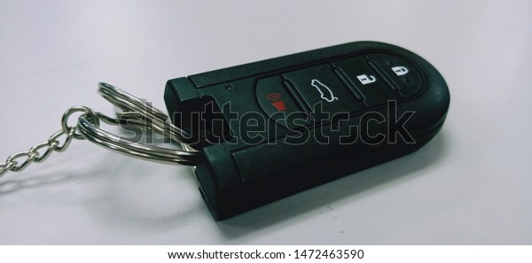 close up remote car on\
white background