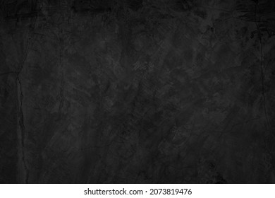 Close up retro vignette plain dark black cement (concrete) wall background texture rough old for show surface advertise or promote product and content on display and wallpaper. - Shutterstock ID 2073819476