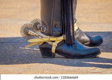 spikes on cowboy boots