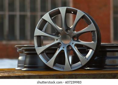 Close Up Of Rims Car Alloy Wheel