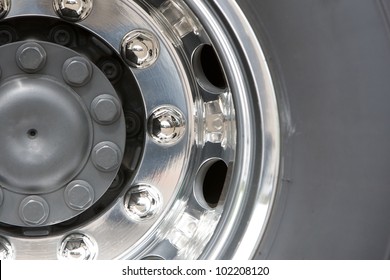 Close Up Of Rims From A Truck