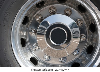 Close Up Of Rims From A Truck