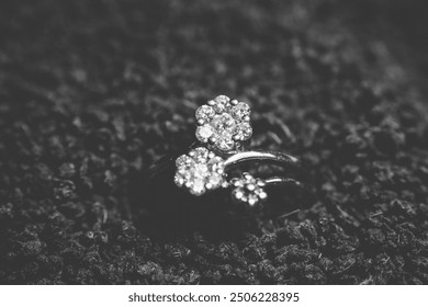 A close up of a ring