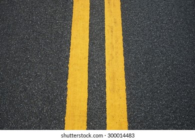 Double Yellow Lines Divider On Blacktop Stock Photo (Edit Now ...