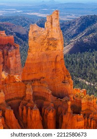 Close Up Of Rock Formation In Sunrise Light In Bryce Canyon National Park, Utah