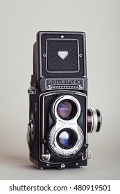 Close Up Of A Rolleiflex Camera