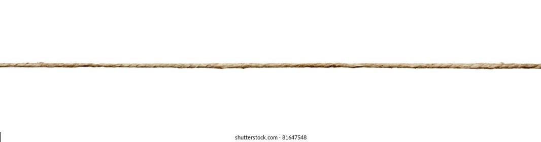 close up of a rope on white background with clipping path - Shutterstock ID 81647548