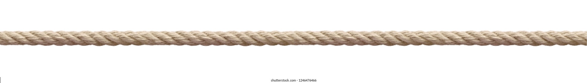 Close Up Of A Rope String On White Background