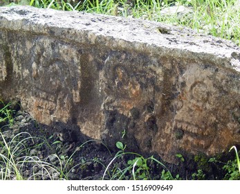 Close Up Of Ruins In Chichen Itza, Mexico