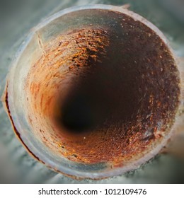 Close Up Rust In The Pipe
