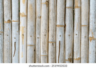 close up of rustic bamboo fence background                - Powered by Shutterstock