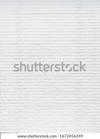 Close up rustic white brick wall texture background