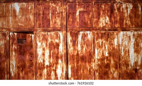 Close up rusty metal background
