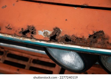 Close Up of Rusty Old Car Headlight Detail (Shallow Depth of Field) - Shutterstock ID 2277240119