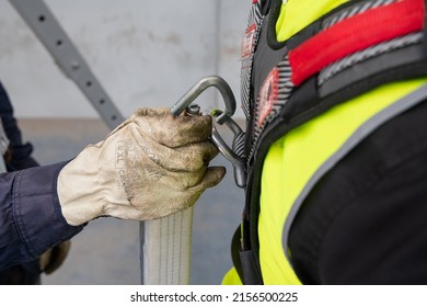 Close Up Of Safety Harness Equipment