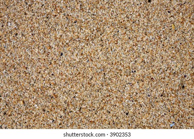 Close Up Of Sand On A Beach.  Natural Texture Background.