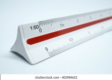 Close Up Scale Ruler.