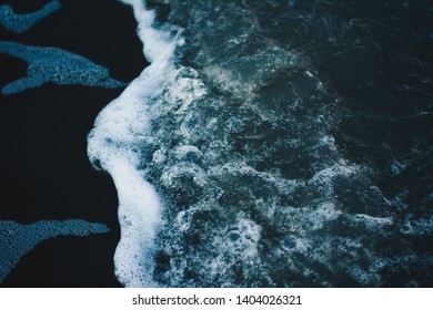 close from the seashore and bubbles