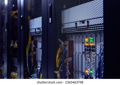Close Server Rack Led Indicator Inside Stock Photo 1365463748 ...