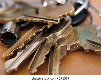 close up of a set of keys